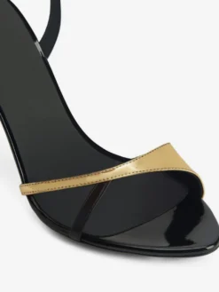 Chaussures de soirée à talons hauts Sandales à talons aiguilles et lanières à bout ouvert