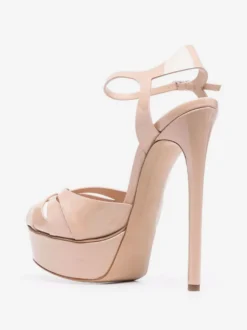 Chaussures femme plateforme talon haut sandales boucle régalable