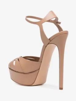 Chaussures femme plateforme talon haut sandales boucle régalable