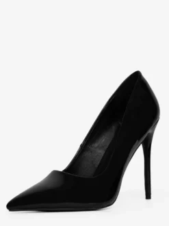 Chaussures habillées bordeaux à talons hauts et bout pointu