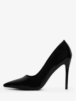 Chaussures habillées bordeaux à talons hauts et bout pointu