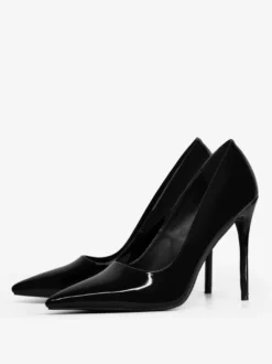 Chaussures habillées bordeaux à talons hauts et bout pointu