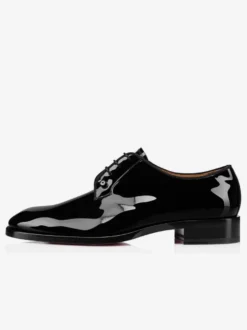 Chaussures habillées homme en cuir verni à lacets style Derby pour mariage chaussures homme de soirée