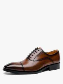 Chaussures Habillées Hommes Oxford Mariage Formelles Soirée À Bout Carré