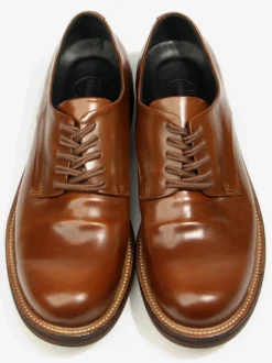 Chaussures habillées noires pour hommes bout rond lacets style soirée