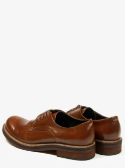 Chaussures habillées noires pour hommes bout rond lacets style soirée