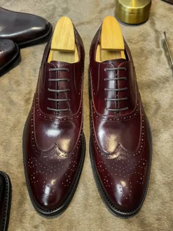 Chaussures habillées pour hommes chaussures de mariage à bout carré en cuir de vache Oxford pour bal de promo