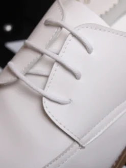 Chaussures habillées pour hommes Chaussures Derby à bout pointu en cuir à lacets ouverts de qualité pour hommes
