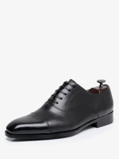 Chaussures habillées pour hommes élégantes à bout pointu en cuir pour bal de promo chaussures de mariage formelles Oxford