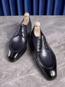 Chaussures habillées pour hommes élégantes à bout ouvert en cuir à lacets Derby chaussures de bal de mariage formelles