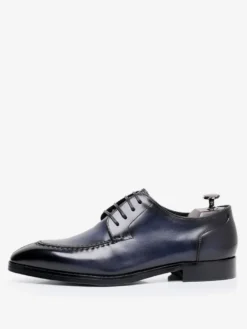 Chaussures habillées pour hommes élégantes à bout ouvert en cuir à lacets Derby chaussures de bal de mariage formelles