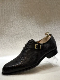 Chaussures habillées pour hommes chaussures de bureau tendance en cuir gaufré serpent