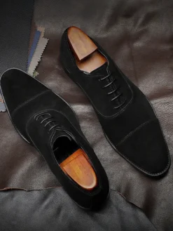 Chaussures habillées pour homme à la mode à bout rond en cuir de vache Oxford marron pour bal de promo et mariage