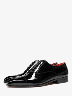 Chaussures habillées pour hommes chaussures Oxford à lacets et bout rapporté