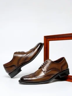 Chaussures habillées pour hommes Chaussures de mariage fantastiques à bout pointu Brouges