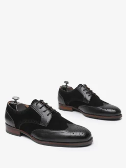Chaussures habillées pour hommes Chaussures de mariage formelles en cuir à bout rond de qualité
