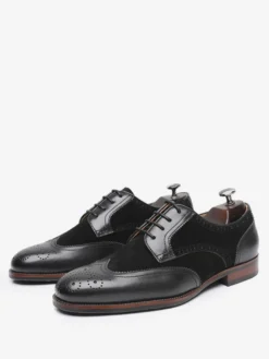 Chaussures habillées pour hommes Chaussures de mariage formelles en cuir à bout rond de qualité