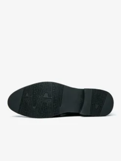 Chaussures habillées pour homme élégantes à bout rond en cuir PU