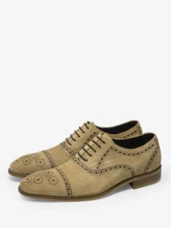 Chaussures habillées pour hommes en cuir à bout rond