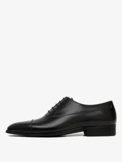 Chaussures habillées pour hommes chaussures derby à bout rond en cuir de vache chaussures de bal de mariage