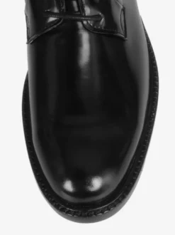 Chaussures habillées pour hommes à bout rond en cuir de vache Derby Chaussures de bal de mariage formelles
