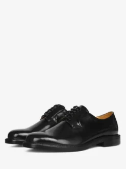 Chaussures habillées pour hommes à bout rond en cuir de vache Derby Chaussures de bal de mariage formelles