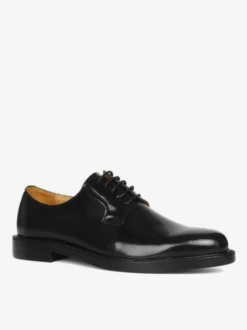 Chaussures habillées pour hommes à bout rond en cuir de vache Derby Chaussures de bal de mariage formelles