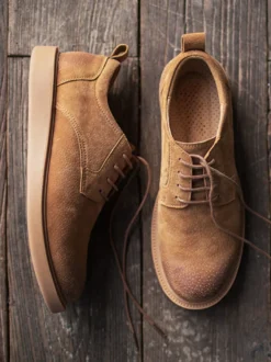 Chaussures habillées pour hommes Chaussures de style britannique en cuir de planche tout-aller
