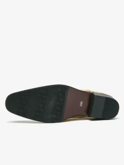 Chaussures habillées pour hommes patchwork bout rond clous décoratifs derbies basses antidérapantes chaussures de bal