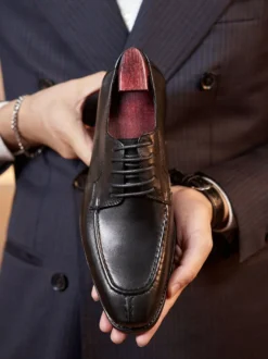 Chaussures habillées pour hommes Chaussures de mariage formelles en cuir à bout carré élégantes