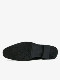Chaussures habillées pour hommes bout rond à enfiler avec pompons