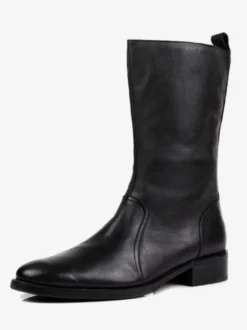 Chaussures Homme Bottes de Travail Bottines Simples Cuir de Vachette Classique Noir