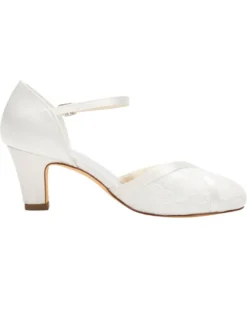 Chaussures mariage talon carrée boucle réglable