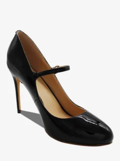 Chaussures Mary Jane à talons hauts escarpins noirs à boucle et bout rond et talon aiguille