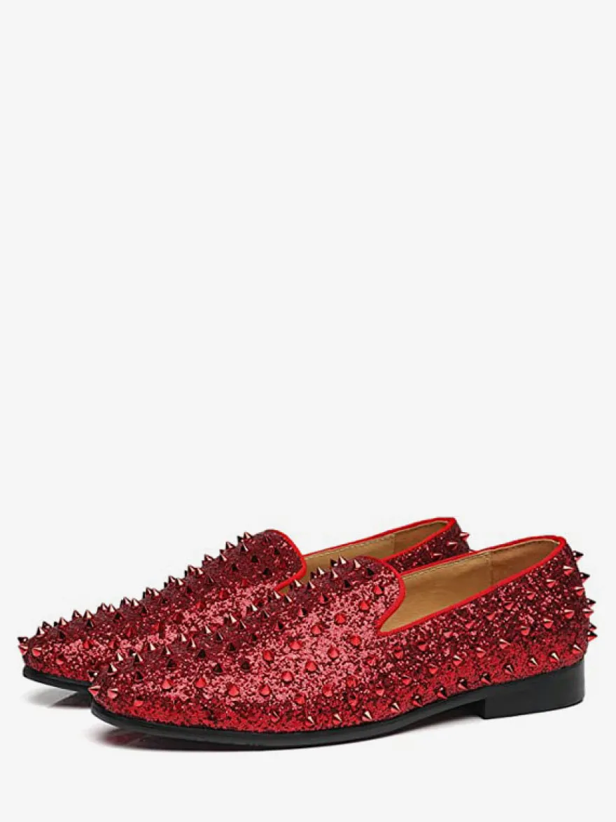 Chaussures Mocassins Pour Hommes Rivets Slip-On