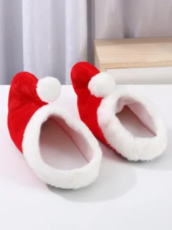 Chaussures Rouges De Noël Hommes Chapeau De Noël