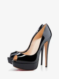 Chaussures sexy femme bout ouvert talon haut