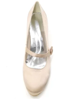 Chaussures vintage mariée talon bas