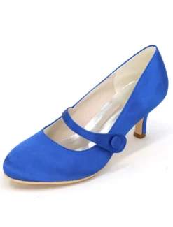 Chaussures vintage mariée talon bas
