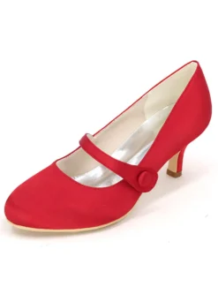 Chaussures vintage mariée talon bas