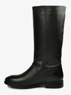 Chelsea Bottes Homme Bottines Simple En Cuir De Vachette Noir Bout Rond