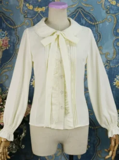 Chemise Classique Lolita Chemisier blanc Lolita Déguisements Halloween