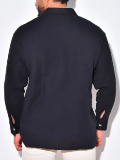 Chemise Décontractée Pour Homme Col Rabattu Chic Chemises Homme Blanches