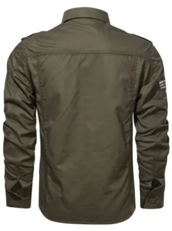 Chemise décontractée pour hommes Col rabattu Chic Hunter Green Chemises pour hommes