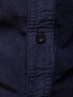 Chemise Homme En Coton Coupe Cintrée Décontractée À Manches Longues