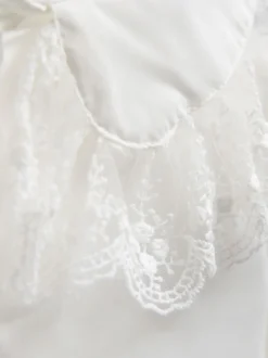 Chemise Mignonne Lolita En Mousseline De Soie En Dentelle Blouse Lolita Blanche