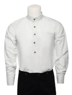 Chemise Opéra steampunk rétro en polyester blanc vintage Déguisements Halloween