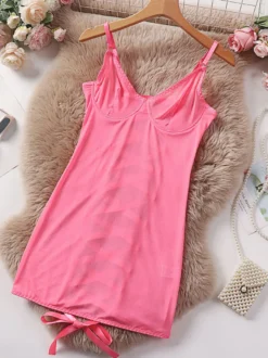 Chemise pour femme en polyester blanc découpé lingerie transparente