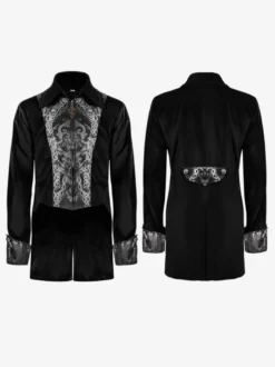 Chemise Rouge Vintage Top Rétro Imprimé Floral Manches Longues Rétro Costumes Pour Homme Déguisement Vintage Bourgogne