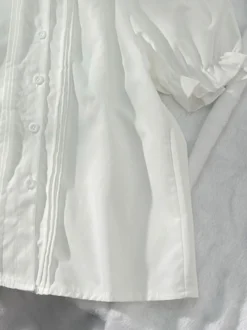 Chemisiers Lolita doux hauts Lolita blancs à manches courtes et volants chemise Lolita